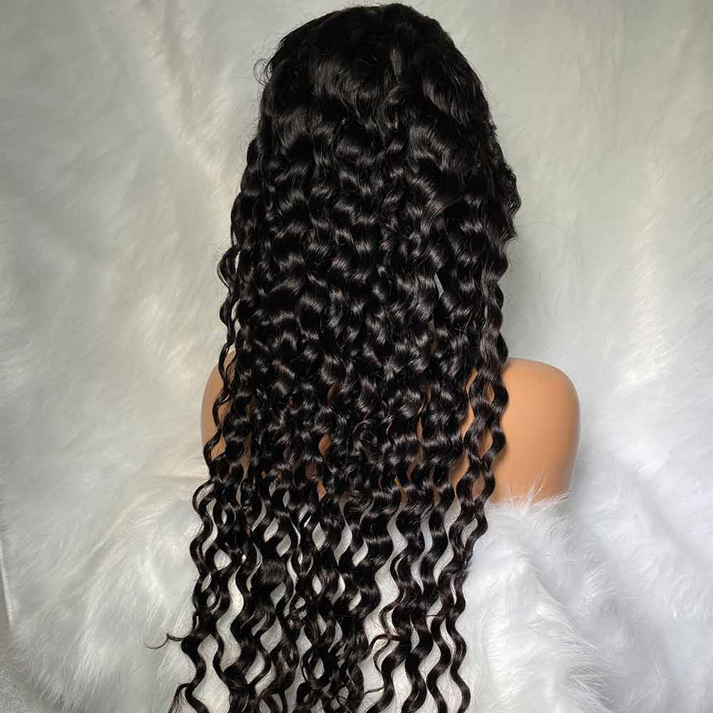 Silky Loose Water Wave 4x4 Lace Closure Wigs