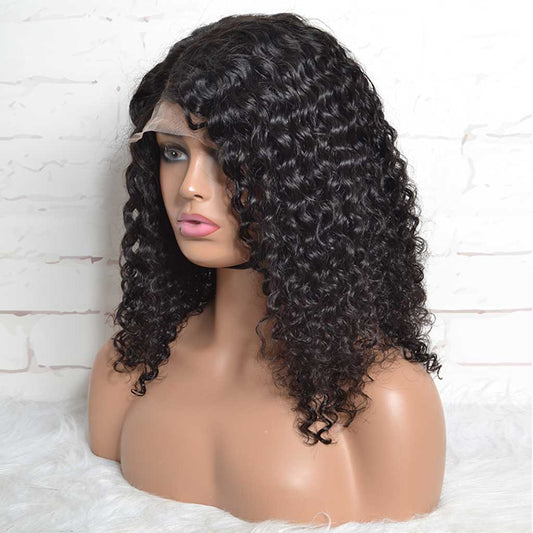 5*5 Closure Short Deep Wave Curly Short Hair Wigs